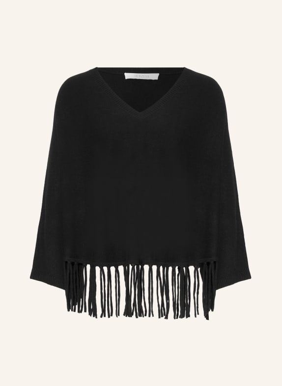HERZENS Pullover mit Cashmere und 3/4-Arm SCHWARZ