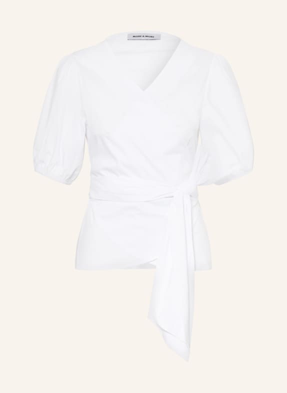 MORE & MORE Korslagd blus VIT
