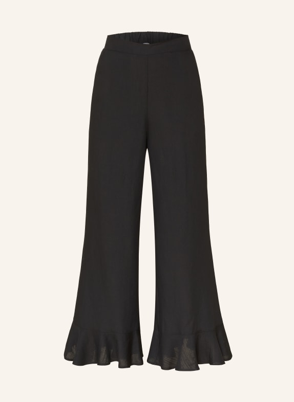 MORE & MORE Culotte mit Volants SCHWARZ