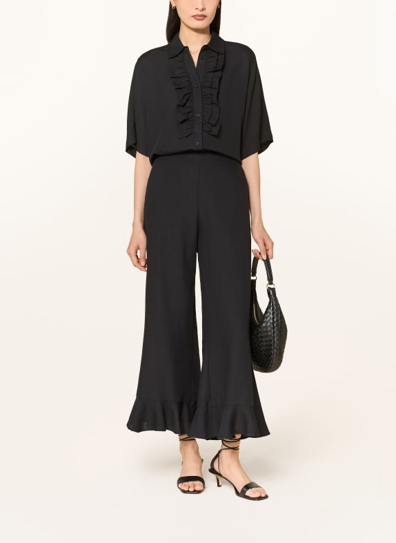 MORE & MORE Culotte met volants ZWART