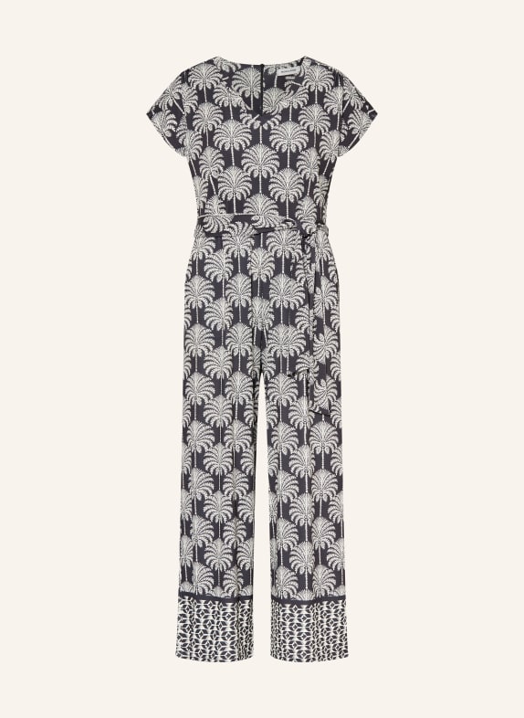 MORE & MORE Jumpsuit aus Jersey SCHWARZ / ECRU