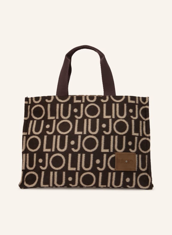 LIU JO Shopper MARRON FONCÉ / GOUD / BEIGE