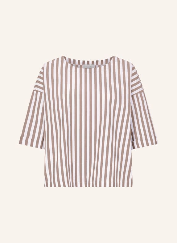 Rich & Royal Blouse TAUPE / WHITE