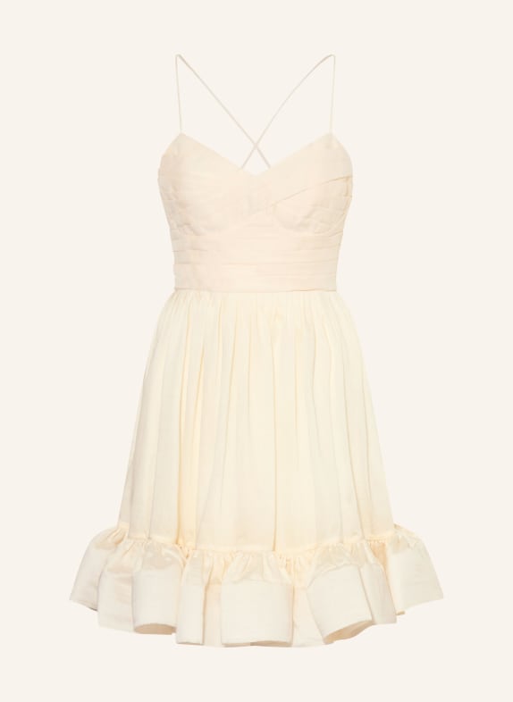 MALINA Robe de cocktail HERA à volants CRÈME