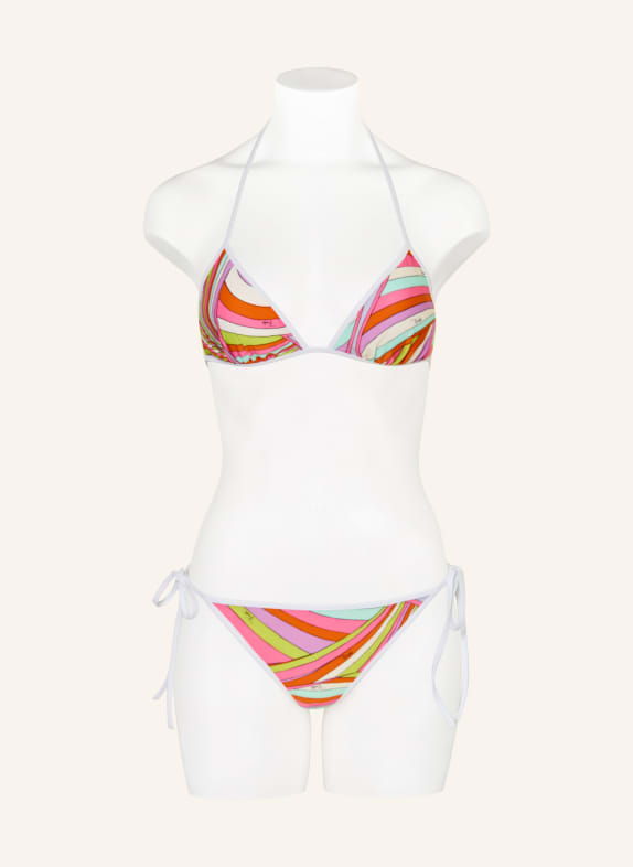 PUCCI Triangel-bikinitop ROZE / ORANJE / TURQUOISE