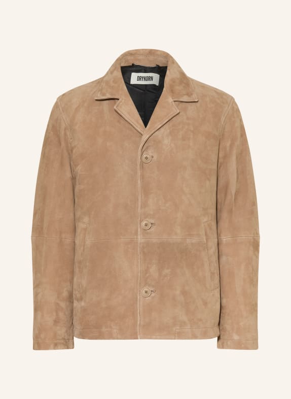 DRYKORN LOUVIN Leather Jacket LIGHT BROWN