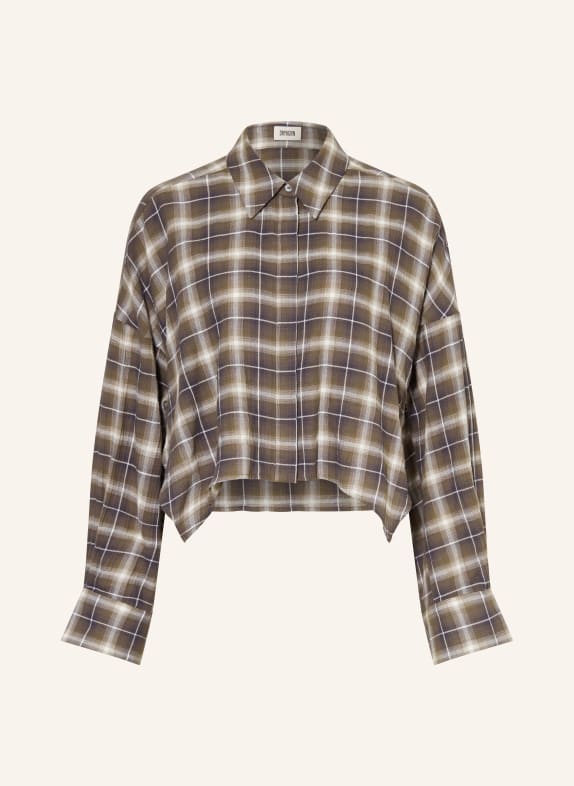 DRYKORN Skjortebluse OSHIA KHAKI / OLIVEN / HVID