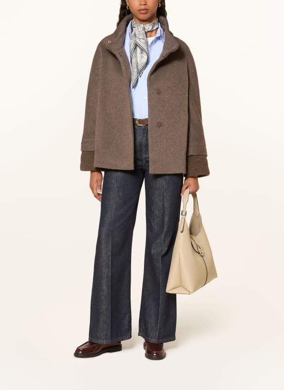 ICONS CINZIA ROCCA Cabanjacke im Materialmix TAUPE