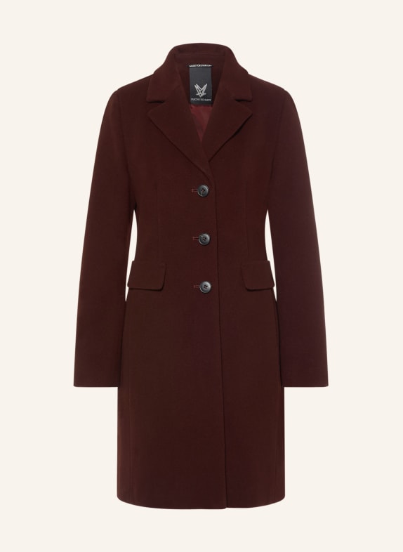 FUCHS SCHMITT Manteau en laine LATINA ROUGE FONCÉ