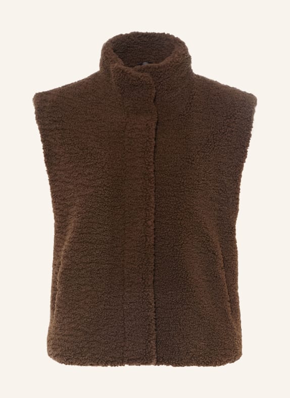 FUCHS SCHMITT Väst i teddypäls BONN MÖRKBRUN