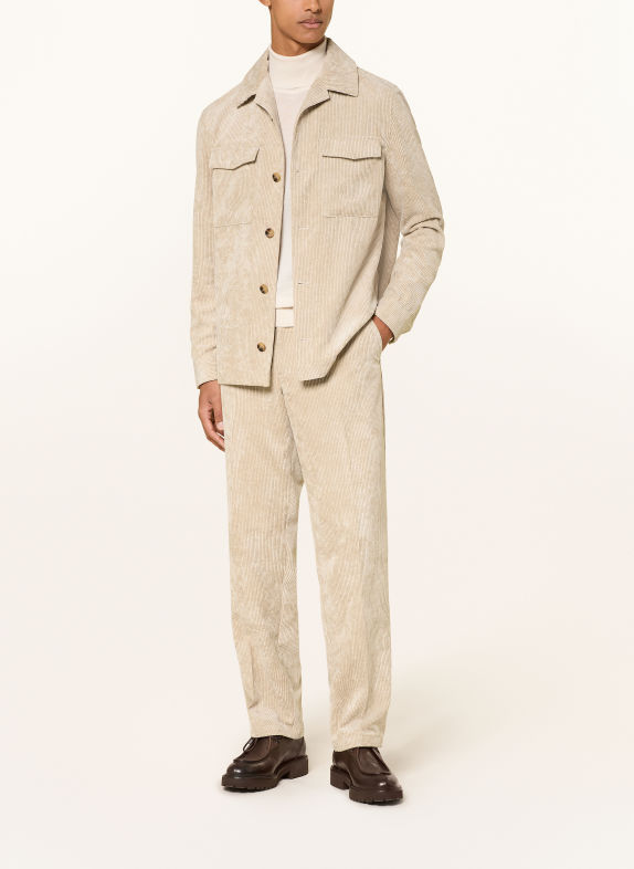 CG - CLUB of GENTS Corduroy overshirt CG CONSTANTIN BEIGE