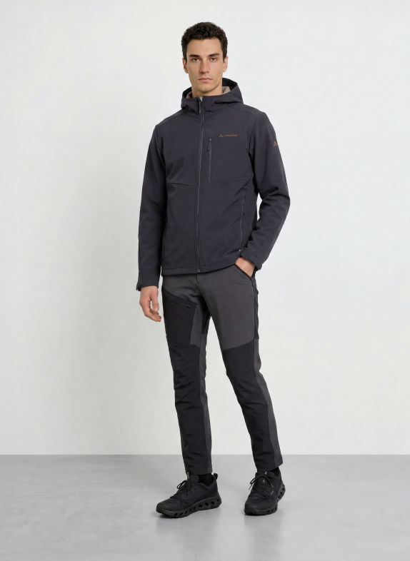 VAUDE Softshelljas CYCLONE ZWART