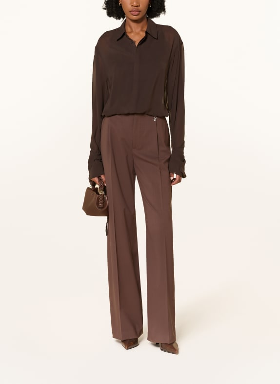 Dondup Marlene-broek MARRON FONCÉ
