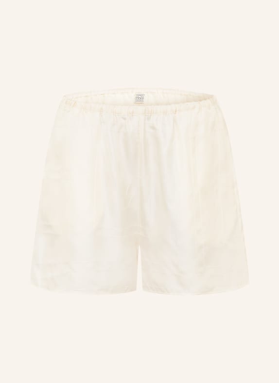 TOTEME Silk shorts CREAM
