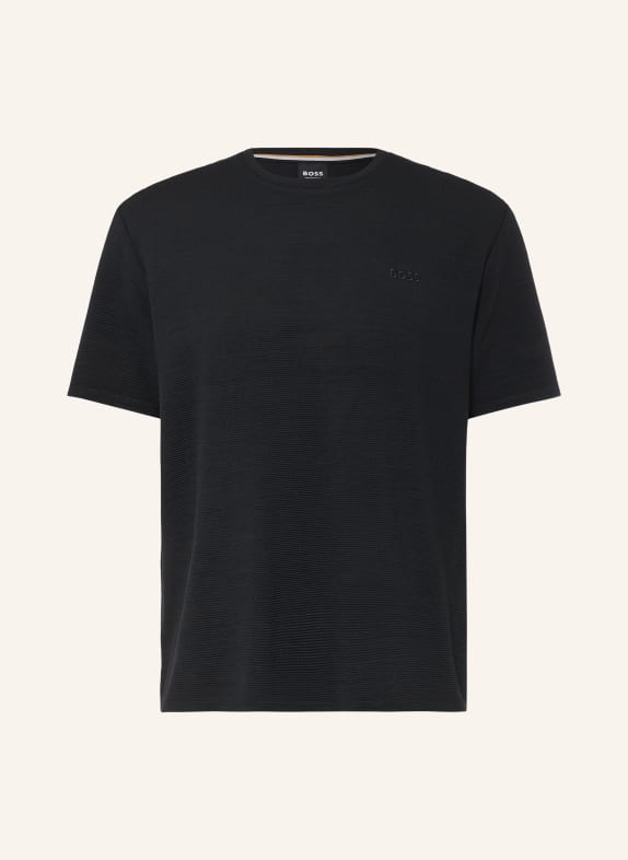 BOSS RIB Sleep Shirt BLACK
