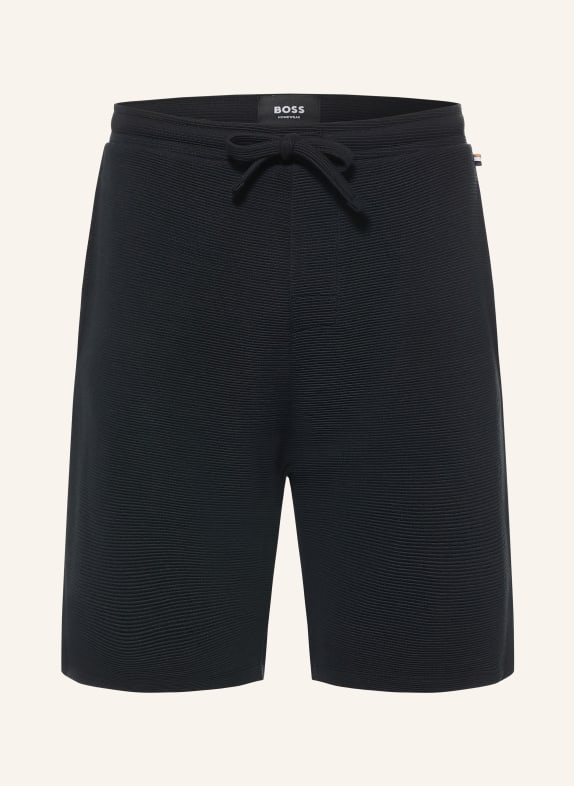 BOSS RIB Sleep Shorts BLACK