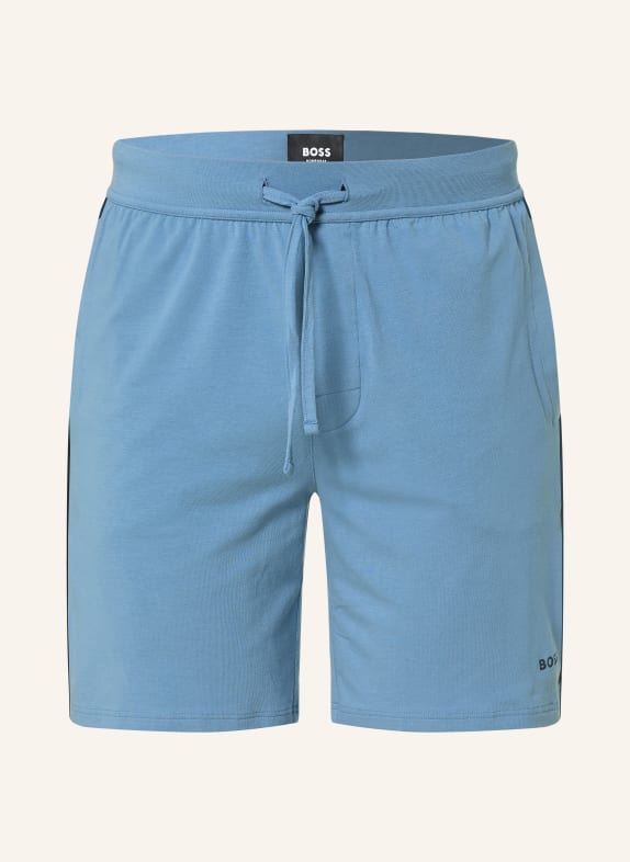 BOSS Pantaloni scurți de dormit ALBASTRU DESCHIS / CAMEL / ALB