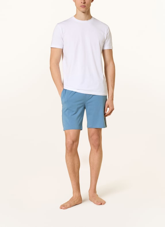 BOSS Sovshorts LJUSBLÅ / KAMEL / VIT