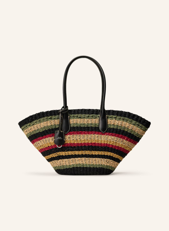 POLO RALPH LAUREN Shopper ZWART / ROOD / PETROL