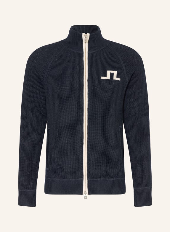 J.LINDEBERG Strickjacke DUNKELBLAU / WEISS