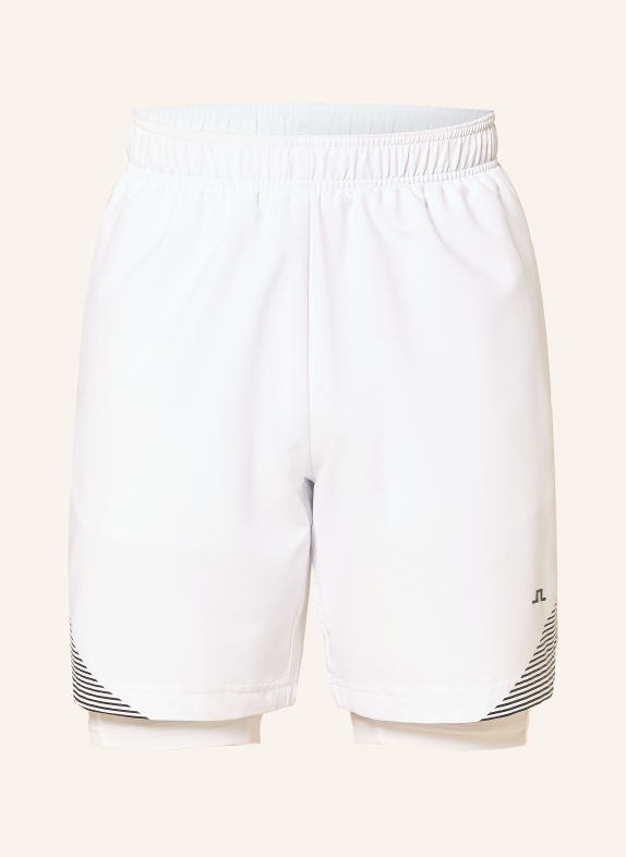 J.LINDEBERG 2-in-1-Tennisshorts WEISS