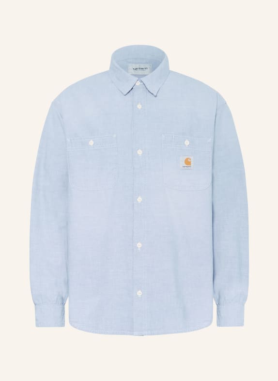 carhartt WIP Jeanshemd PAINTER Comfort Fit HELLBLAU / WEISS