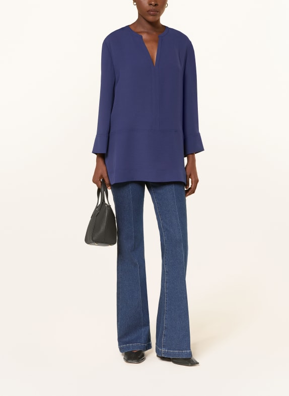 MARC CAIN Oversized blouse met 3/4-mouwen 391 midnight sail
