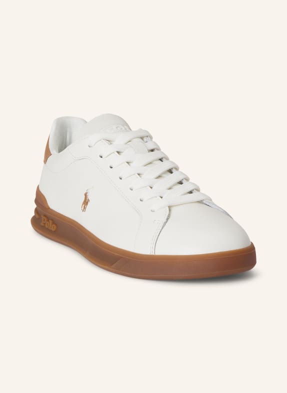 POLO RALPH LAUREN Baskets BLANC / CHAMEAU
