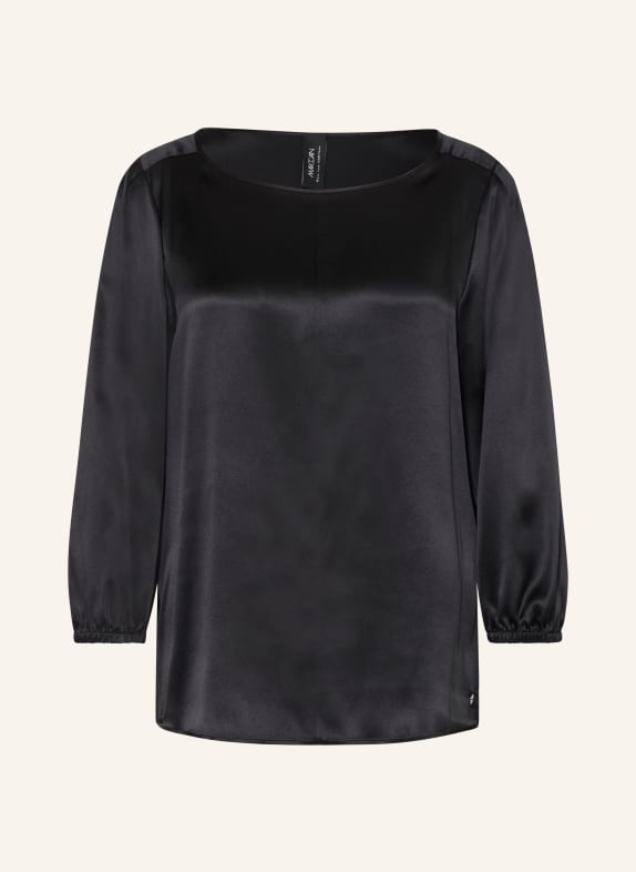 MARC CAIN Silk blouse with 3/4 sleeves 900 black new