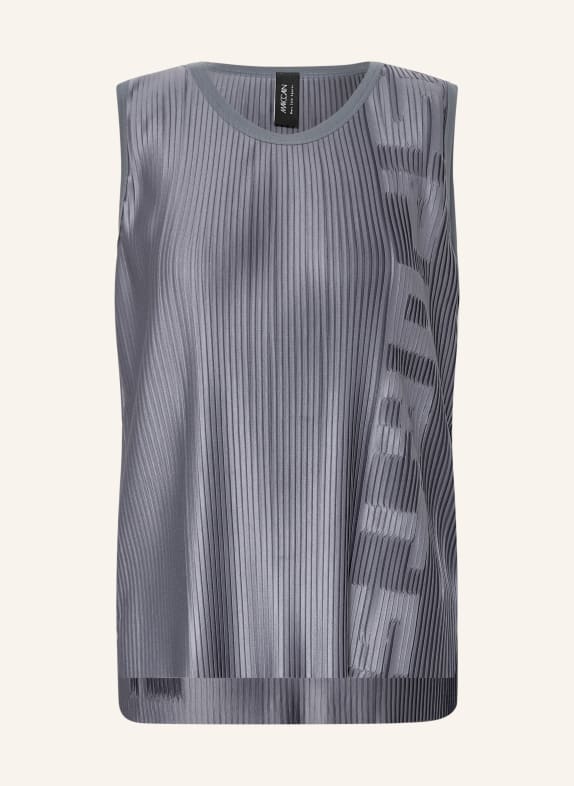 MARC CAIN Blůzkový top s plisováním 380 grisaille