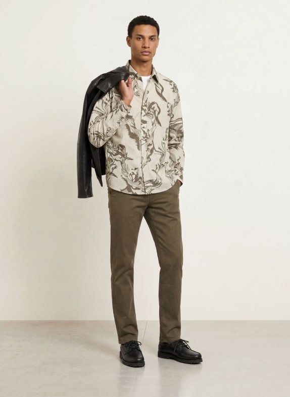 BOSS Overhemd LOBEY Comfort Fit BEIGE / OLIJF