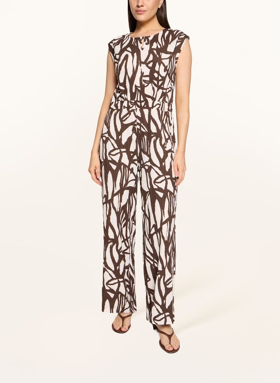 CARTOON Jumpsuit MARRON FONCÉ / WIT