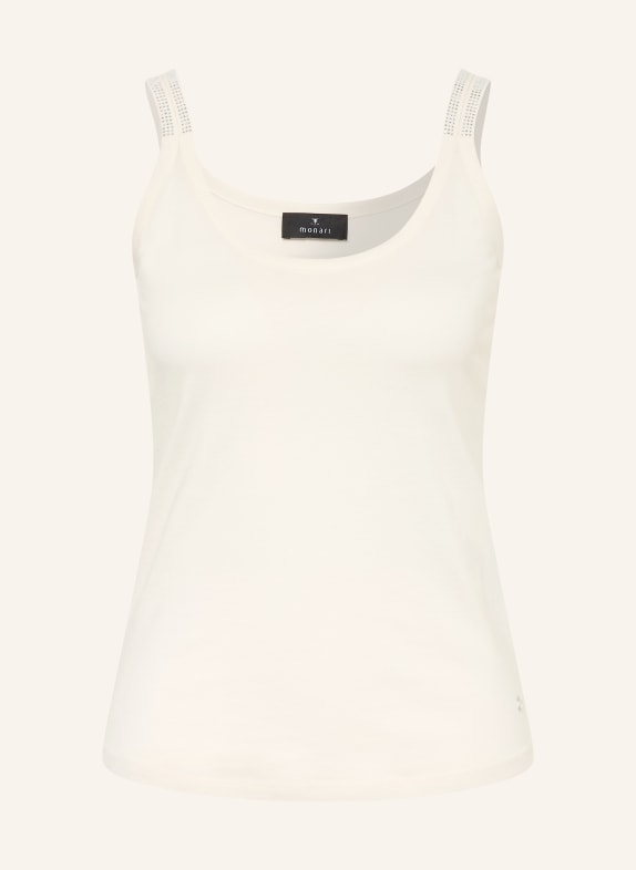 monari Top mit Schmucksteinen CREME