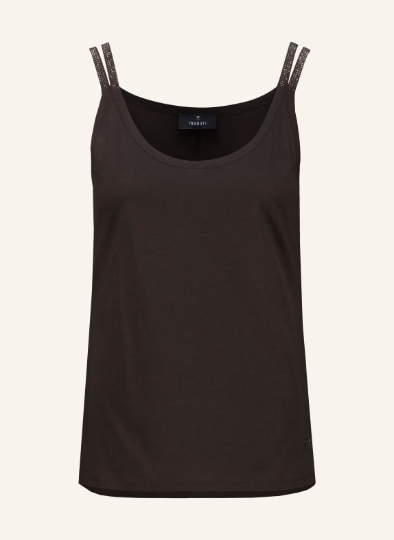 monari Top with gemstones DARK BROWN