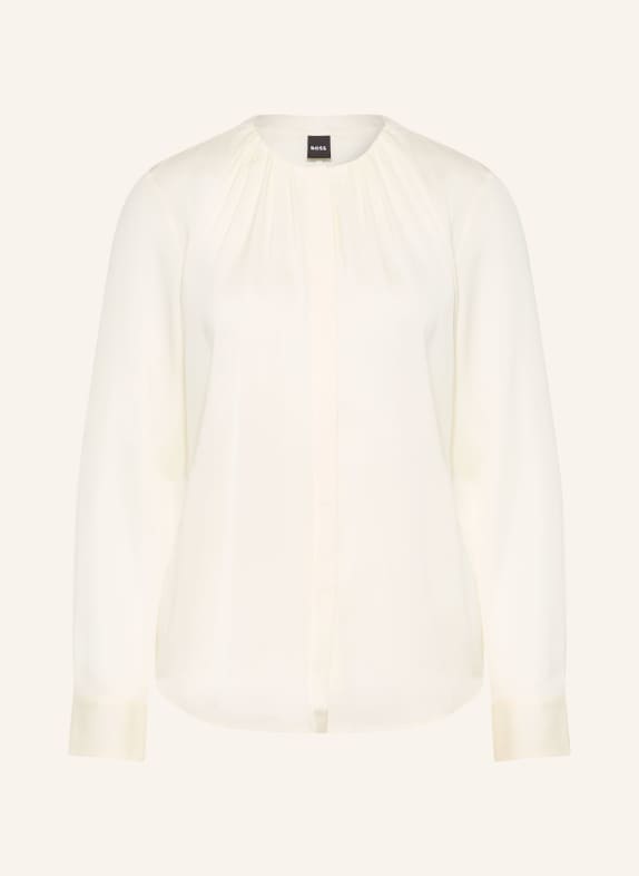 BOSS Blouse BANORAH avec de la soie ÉCRU