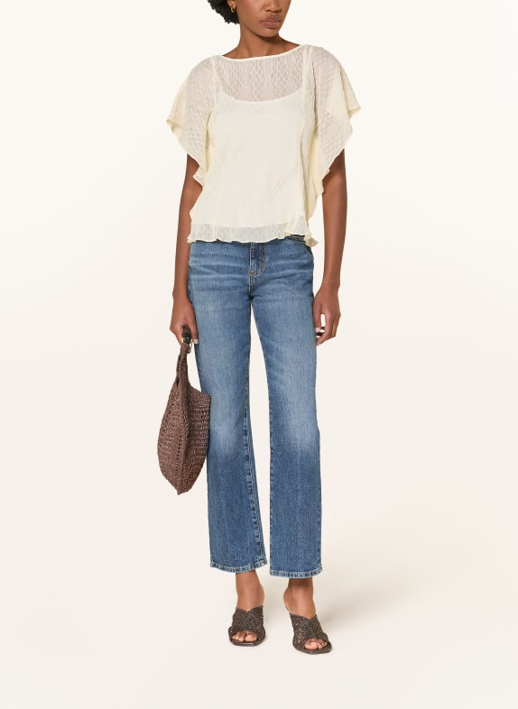 BOSS Blouse BACOPE met volants ECRU