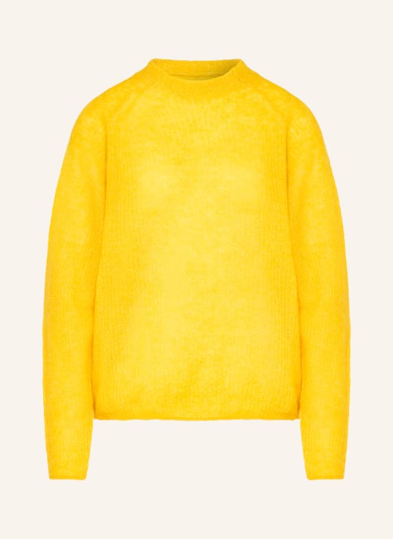 BOSS FEWENA Sweater with Alpaca YELLOW