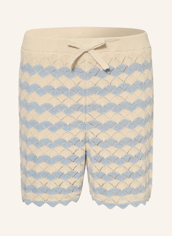 ZIMMERMANN Gebreide short ASTER LICHTBLAUW / ECRU