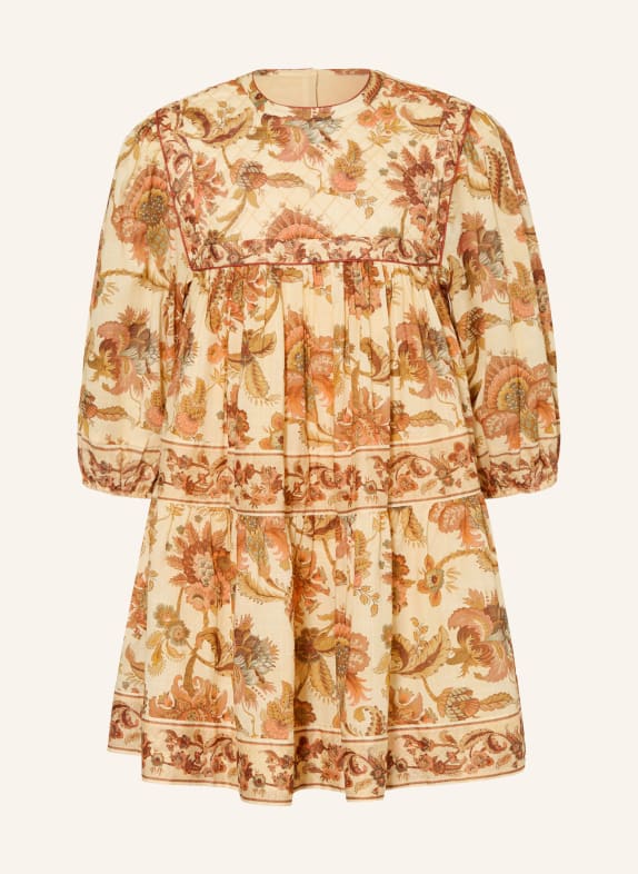ZIMMERMANN Robe ASTER JAUNE CLAIR / COGNAC / GROEN