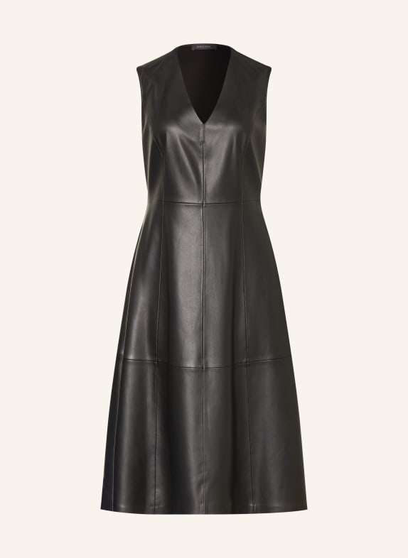 ELENA MIRO Kleid in Lederoptik SCHWARZ