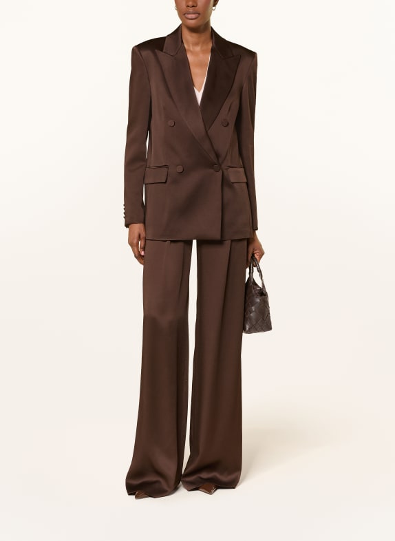 Max Mara STUDIO Satinblazer ARCA MØRKEBRUN