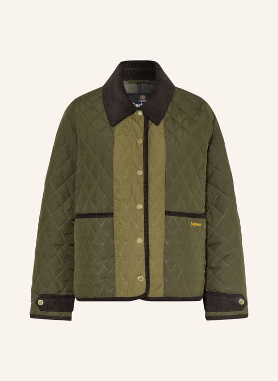 Barbour Quilted jacket DARK GREEN / DARK BROWN