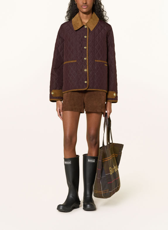 Barbour Gewatteerd jasje MARRON FONCÉ / CAMEL