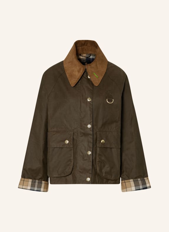 Barbour Field Jacket ICONS SPEY DARK BROWN / COGNAC