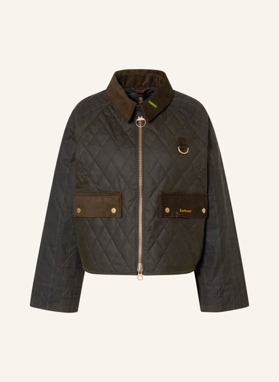Barbour TR QUILT SPEY Jacket OLIVE / RED / DARK BLUE