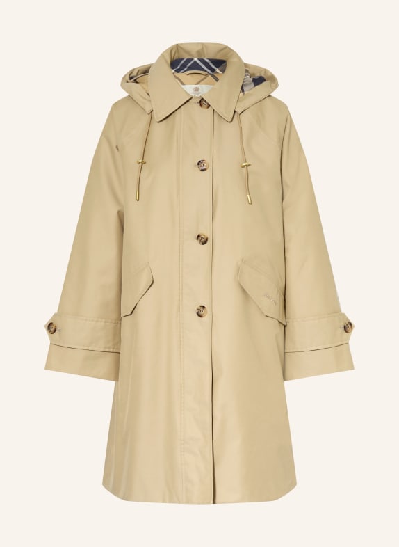 Barbour HARLEIGH coat with detachable hood CAMEL