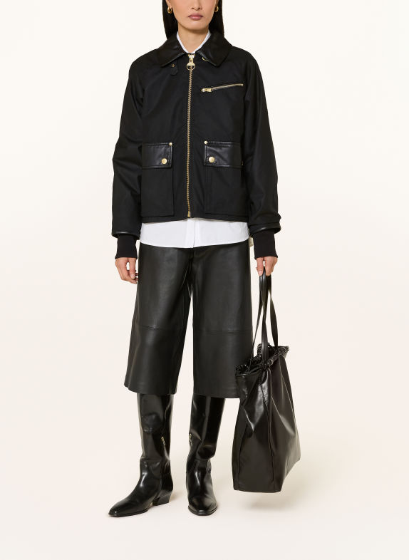 BARBOUR INTERNATIONAL Polní bunda DONNINGTON ČERNÁ