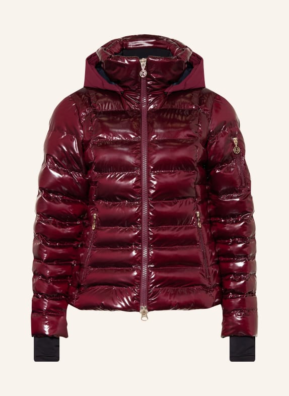 SPORTALM Veste de ski en duvet ROUGE FONCÉ
