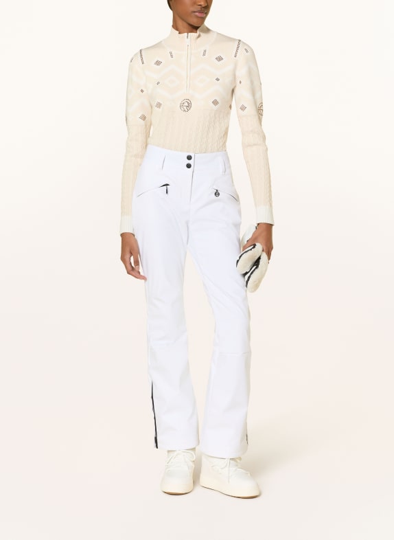 SPORTALM Turtleneck with gemstones BEIGE / GOLD / CREAM