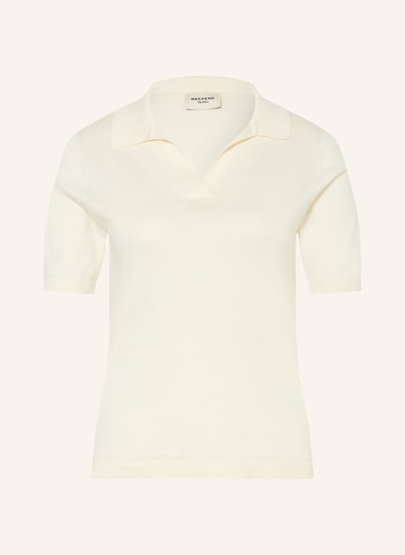 WEEKEND Max Mara Pletené polo tričko RONCOLO s hedvábím REŽNÁ
